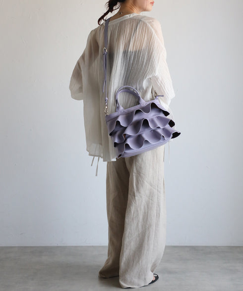 【雑誌掲載・ショップチャンネルOA商品】2WAYフリルハンドバッグ 12-1162